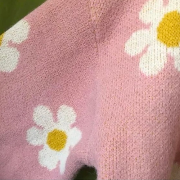 New Daisy pink floral pattern sweater - Picture 9 of 9